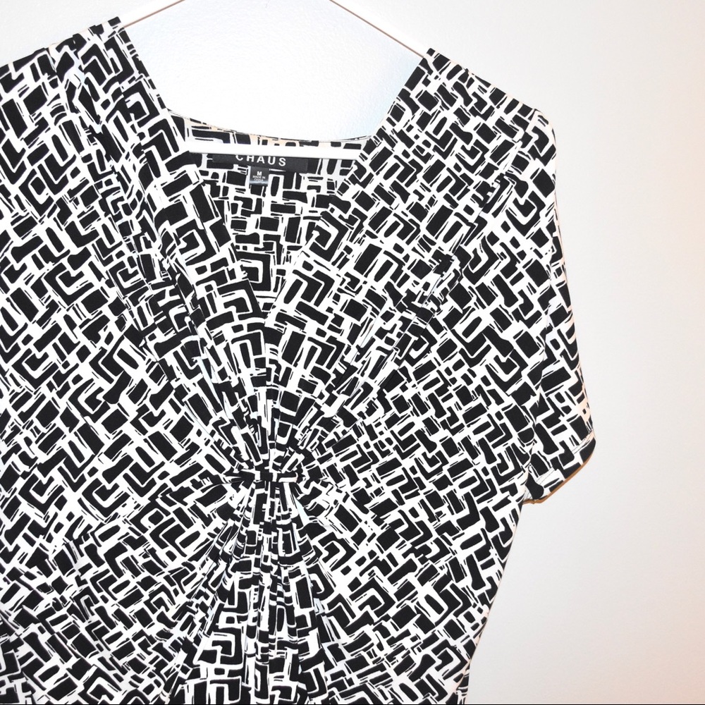 Black & White Work Top - M